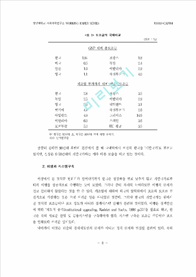 [경제발전] 한국 경제발전 모형   (8 페이지)